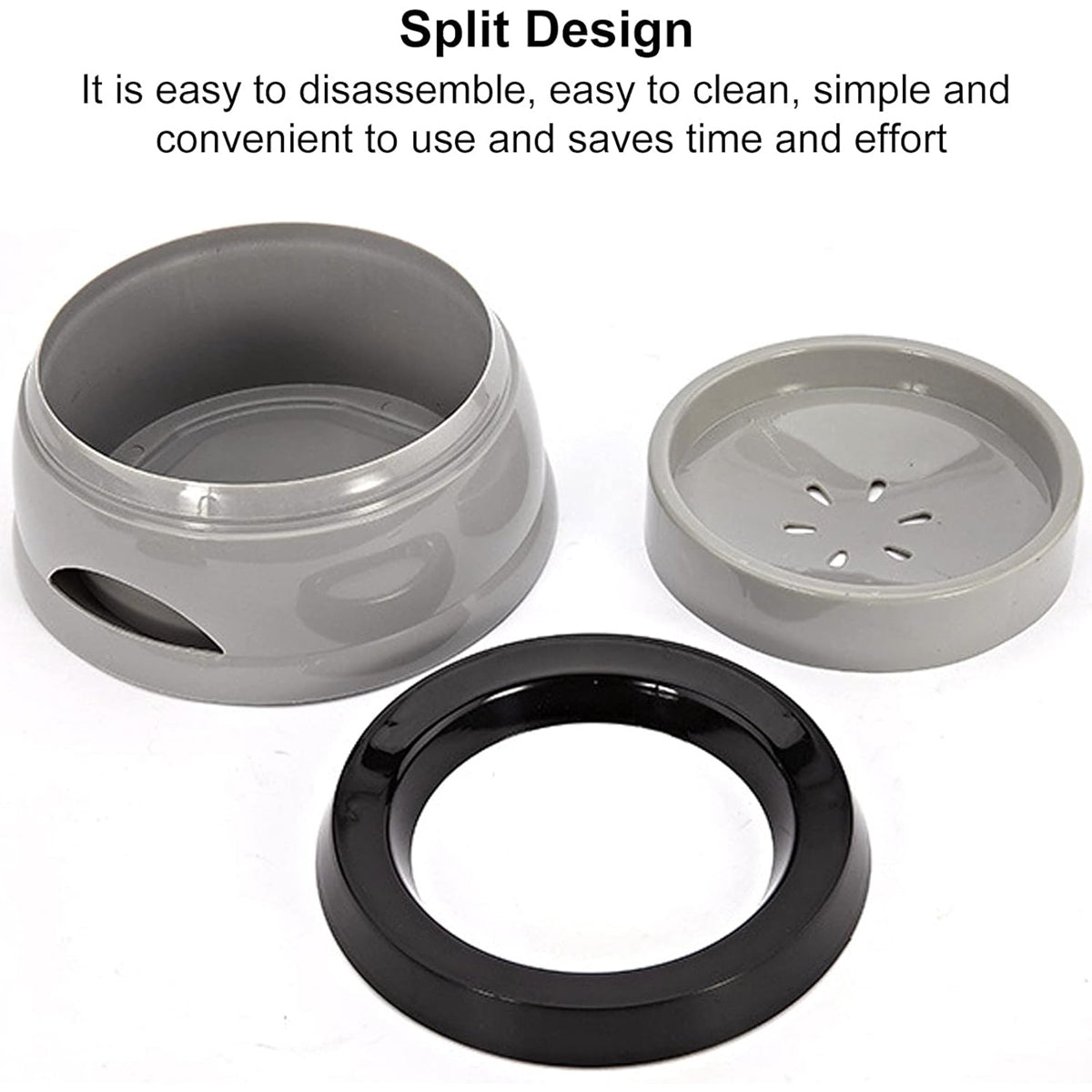 No Spill Pet Water Bowl With Floating Plate