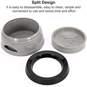 No Spill Pet Water Bowl With Floating Plate
