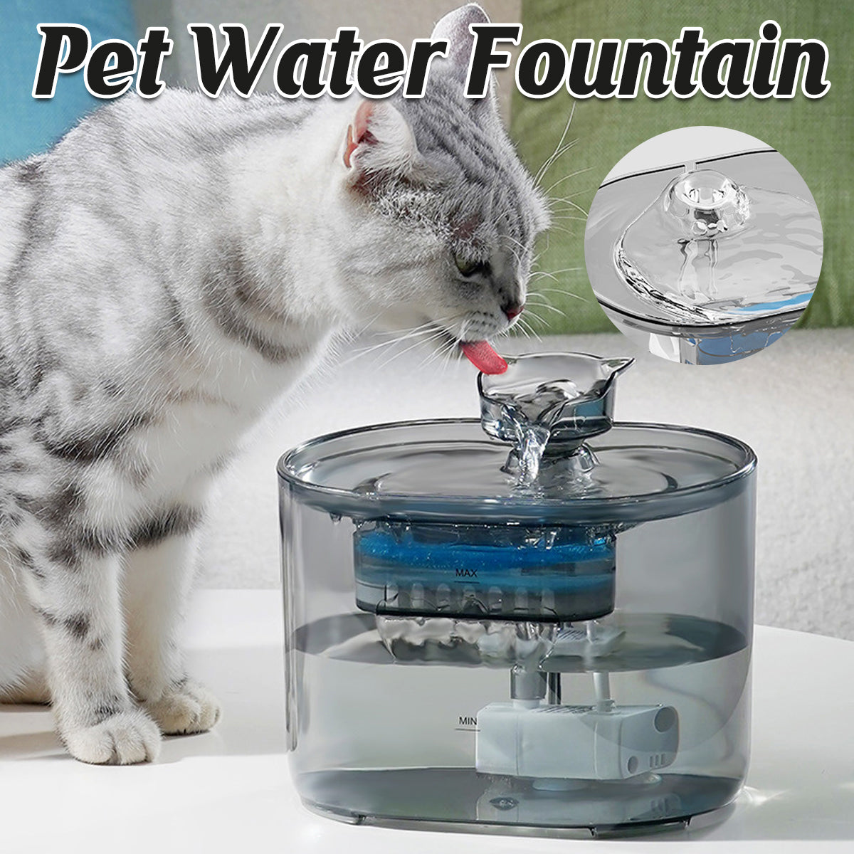 Automatic Pet Water Fountain for Cats and Dogs