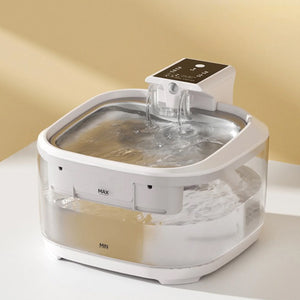 Smart Pet Water Fountain with Stainless Steel Tray