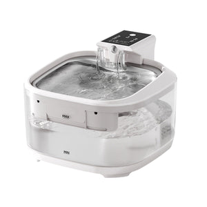 Smart Pet Water Fountain with Stainless Steel Tray