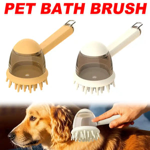 Pet Bath Brush Dog Massage Brush Press to Dispense Liquid Pet Grooming Tools