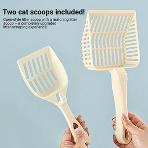 2 in 1 Cat Bed and Litter Box Flower Pot Style for Indoor Pet House Toilet