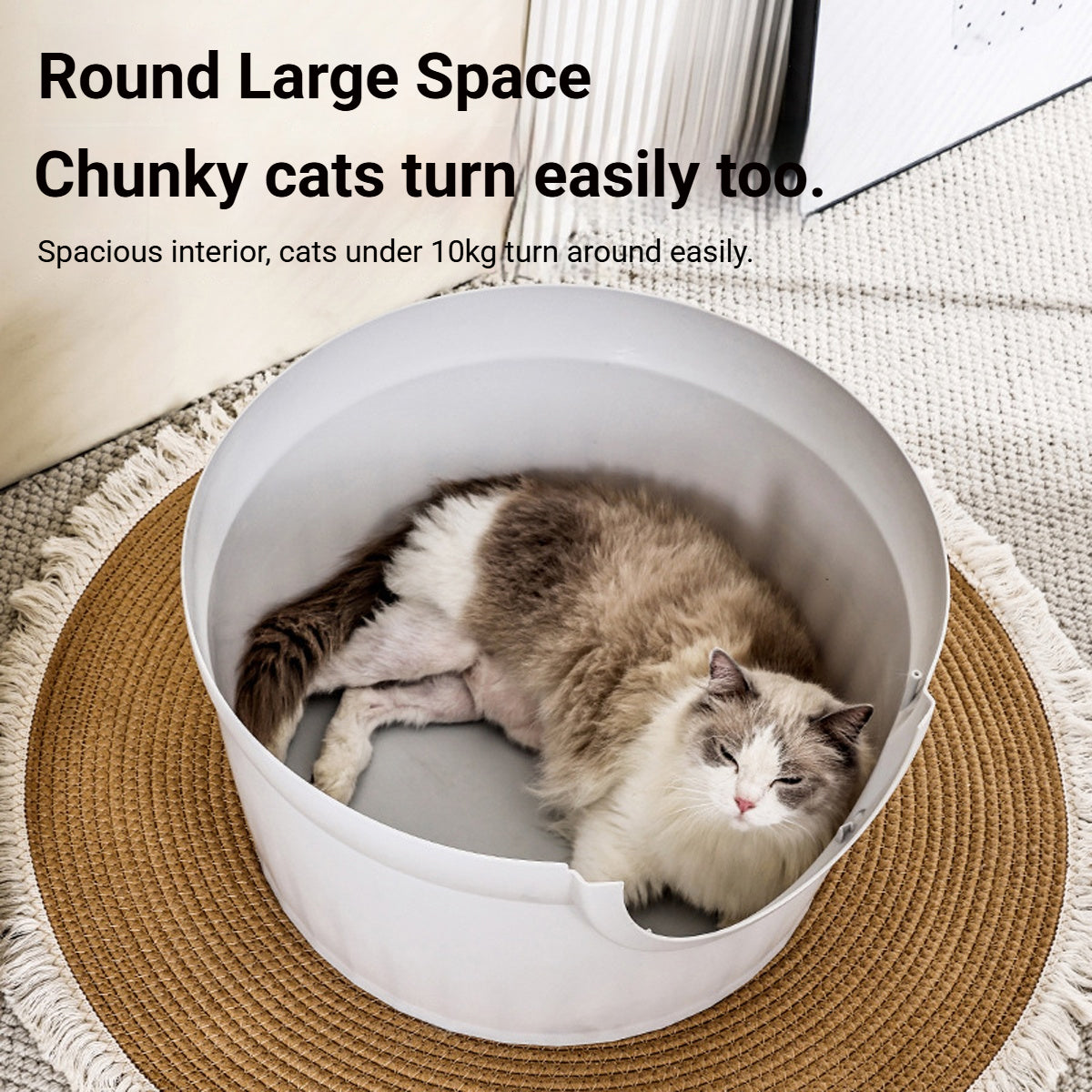 2 in 1 Cat Bed and Litter Box Flower Pot Style for Indoor Pet House Toilet