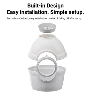 2 in 1 Cat Bed and Litter Box Flower Pot Style for Indoor Pet House Toilet