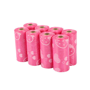 Leak-Proof & Eco-Friendly Biodegradable Pet Poop Bags 8 Rolls