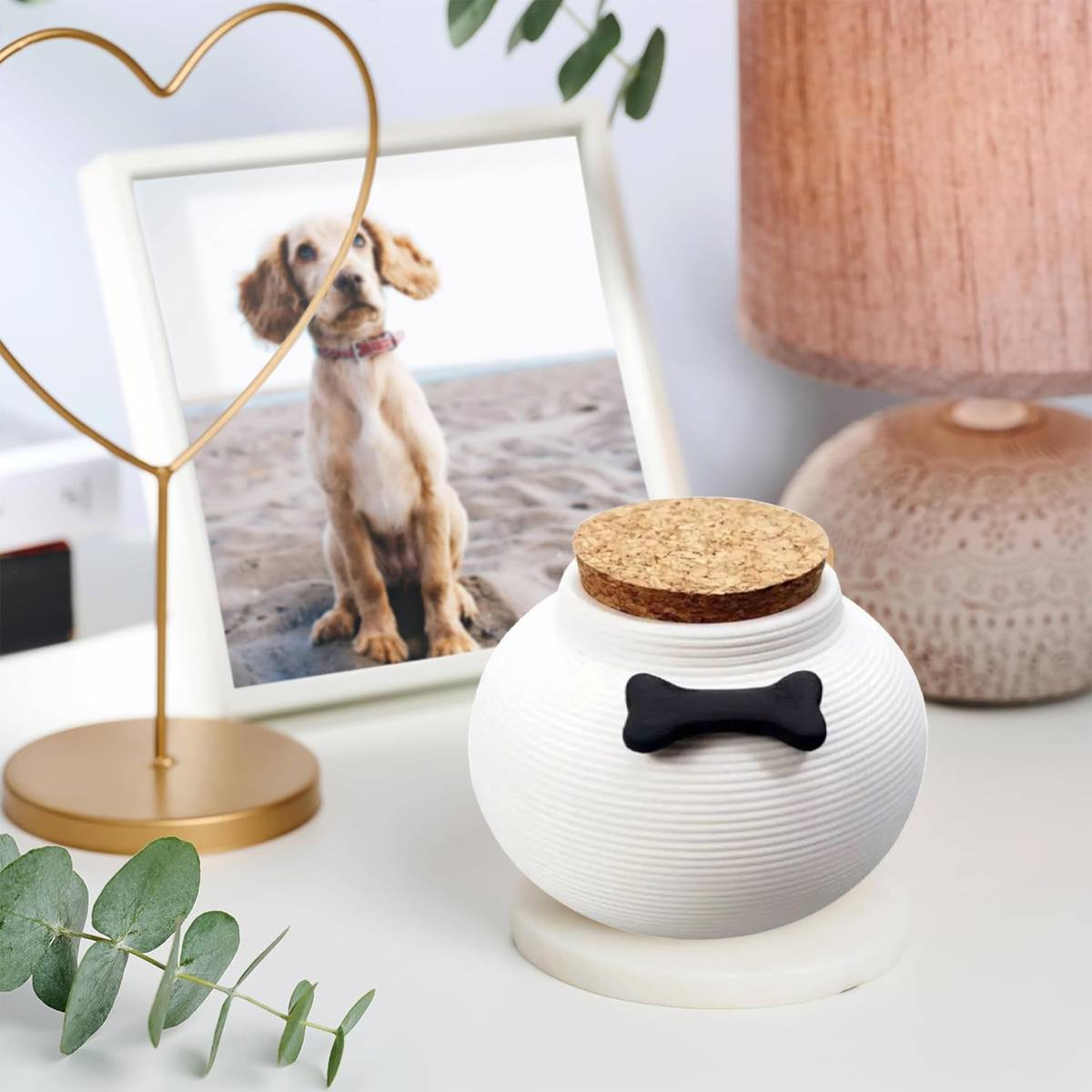 Pet Urn - Metal Memorial Urn for Cat & Dog Ashes