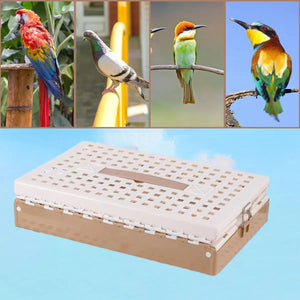Foldable Pigeon Transport Cage with Dual Doors and Handle