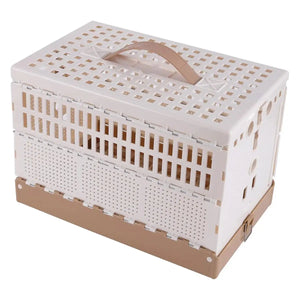Foldable Pigeon Transport Cage with Dual Doors and Handle