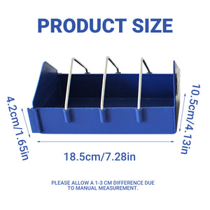 Anti-Spill Pigeon Feeder 2PCS Durable Bird Poultry Feeding Trough