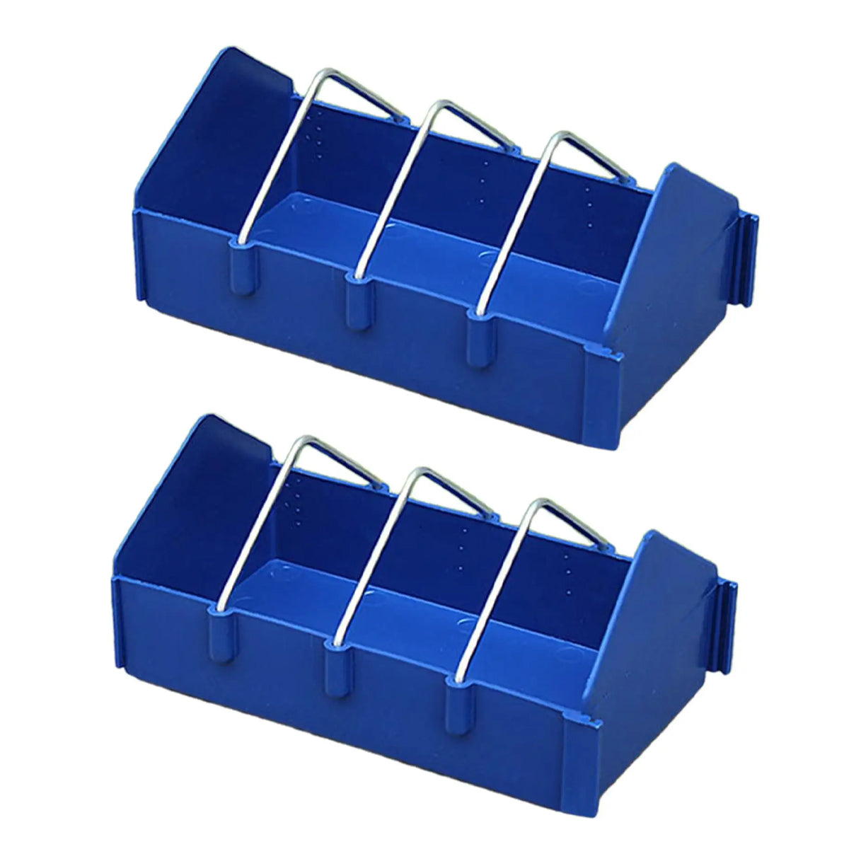 Anti-Spill Pigeon Feeder 2PCS Durable Bird Poultry Feeding Trough