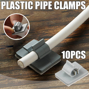 Aquarium Pipe Clamp 10PCS - Adhesive Fish Tank Hose Clip