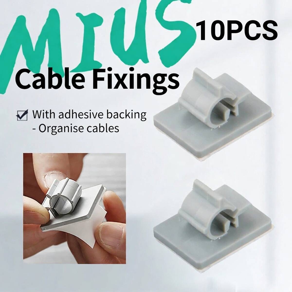 Aquarium Pipe Clamp 10PCS - Adhesive Fish Tank Hose Clip