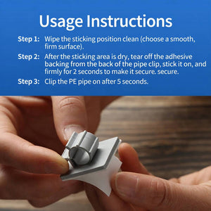 Aquarium Pipe Clamp 10PCS - Adhesive Fish Tank Hose Clip