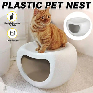 Plastic Cat Nest Durable Indoor Pet Bed with Modern Design