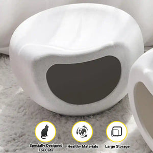 Plastic Cat Nest Durable Indoor Pet Bed with Modern Design