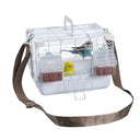 Portable Bird Cage with Shoulder Strap for Travel and Small Pets