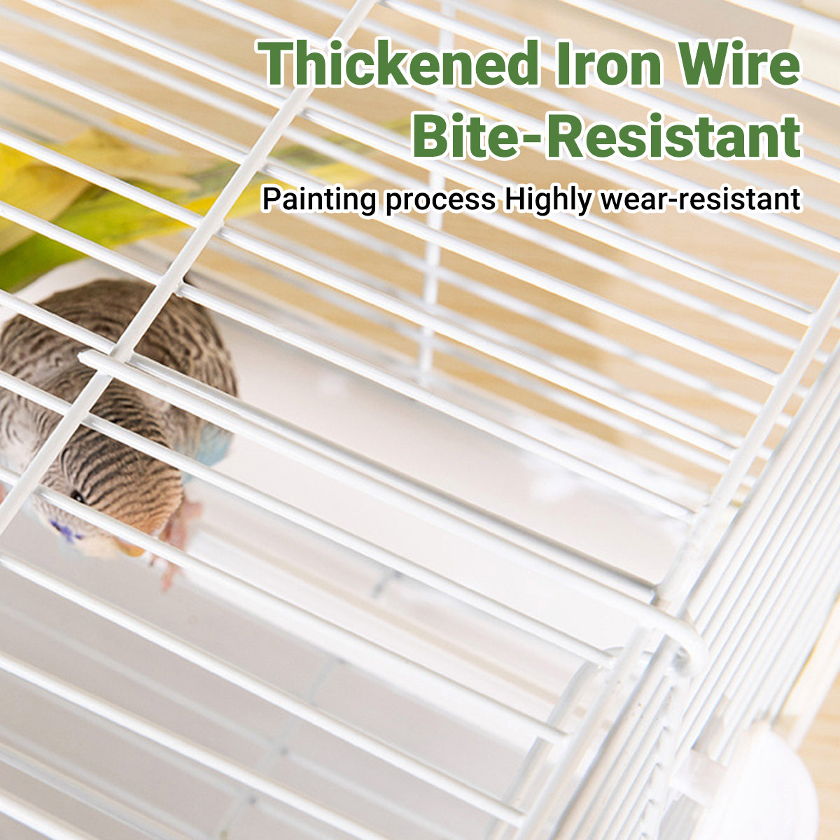 Portable Bird Cage with Shoulder Strap for Travel and Small Pets