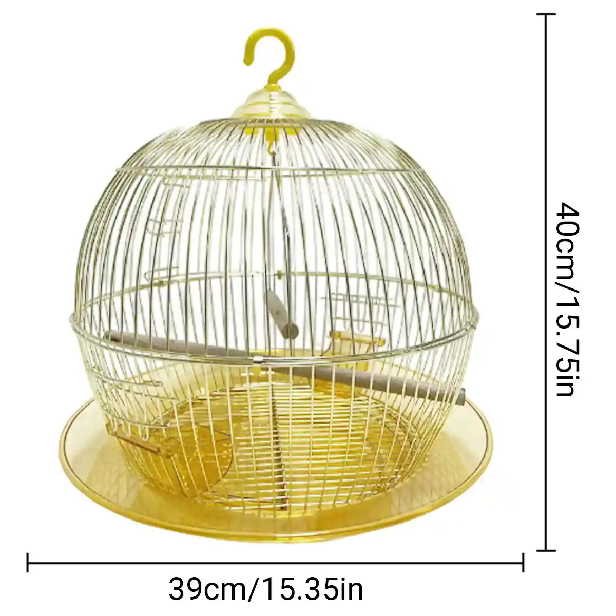 Dome-Shaped Hanging Parrot Cage for Small Birds