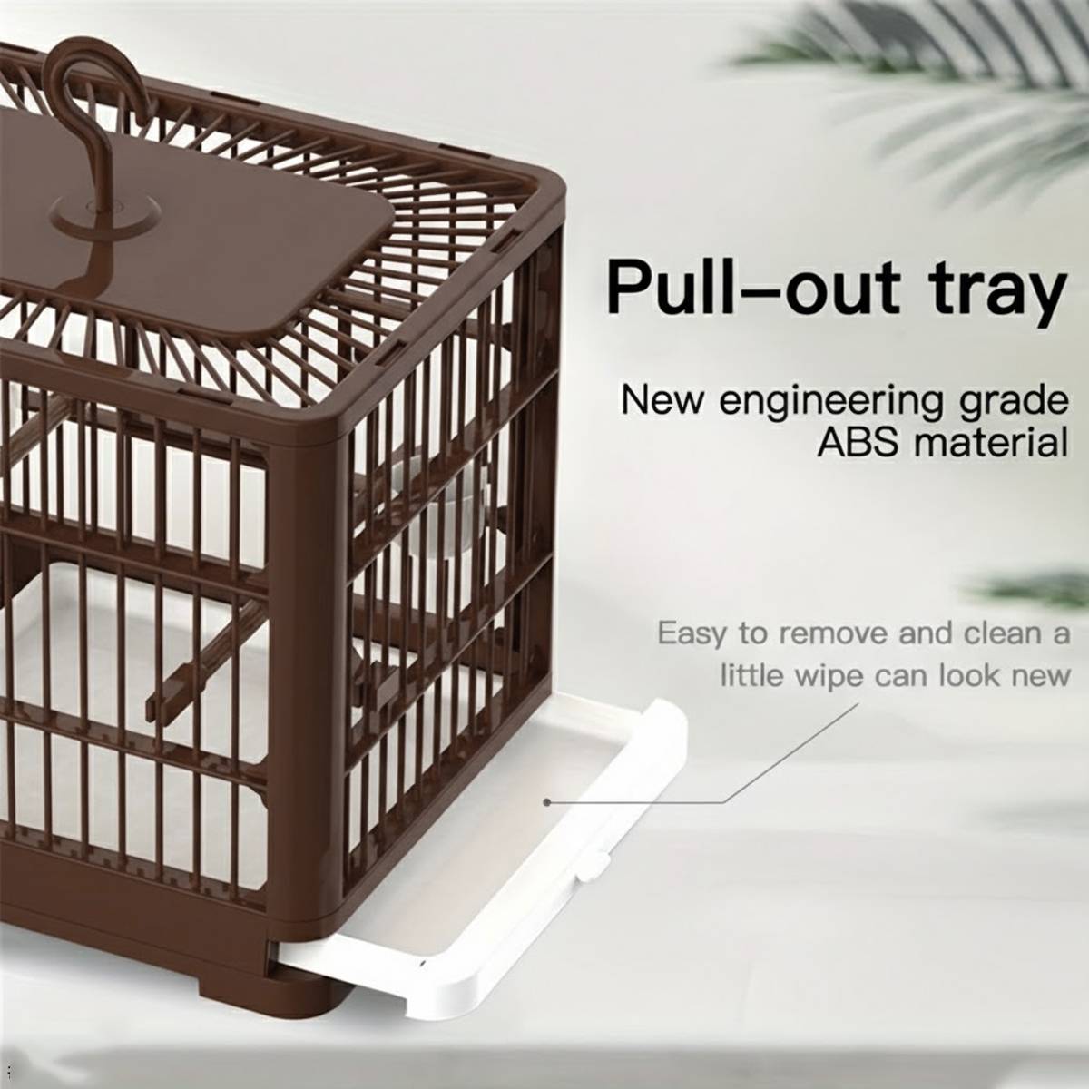Portable Birdcage With Pull-Out Tray