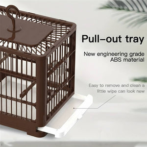 Portable Birdcage With Pull-Out Tray