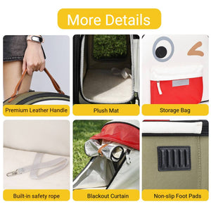 Portable Ventilated Travel Bag for Cats & Small Dogs