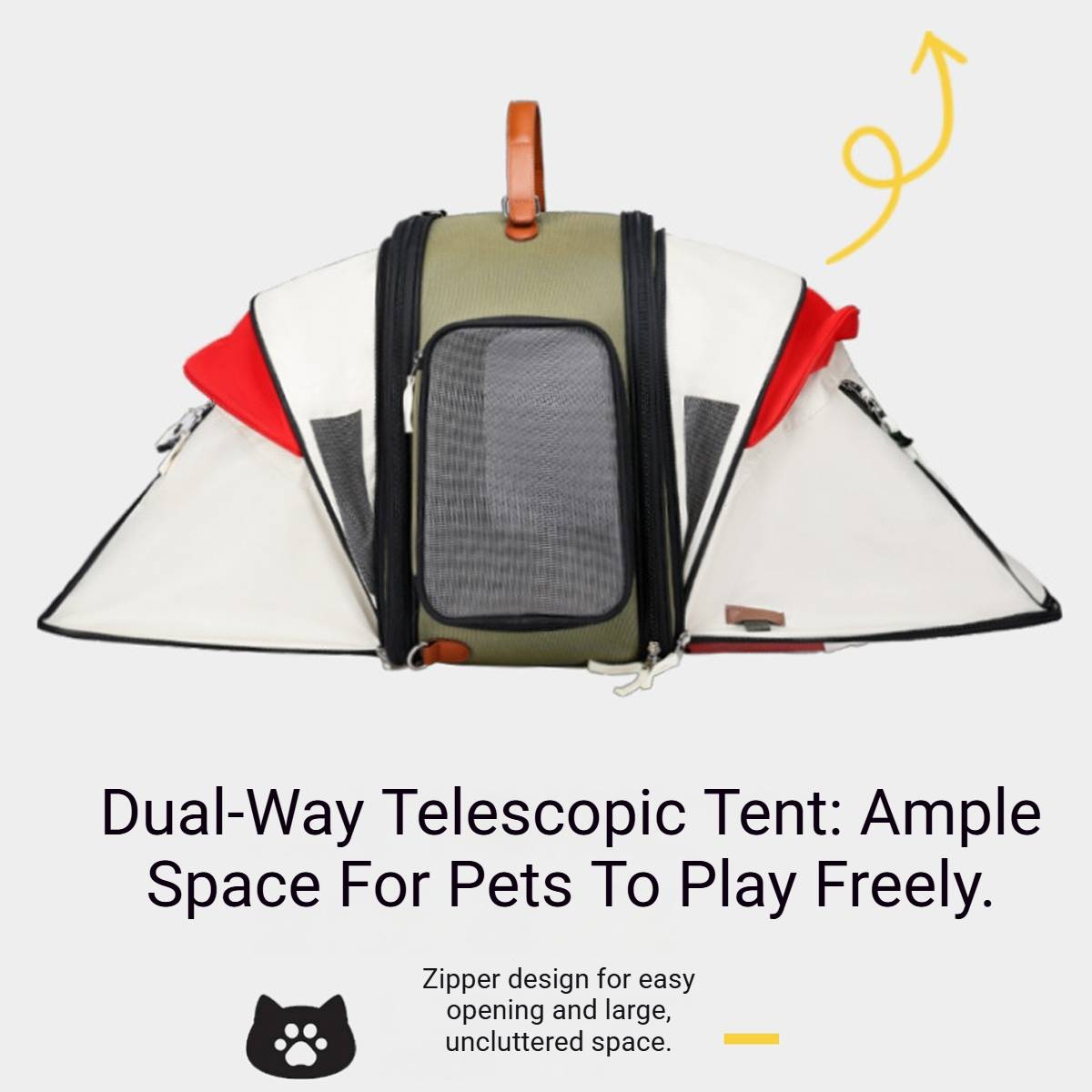 Portable Ventilated Travel Bag for Cats & Small Dogs