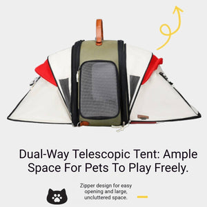 Portable Ventilated Travel Bag for Cats & Small Dogs