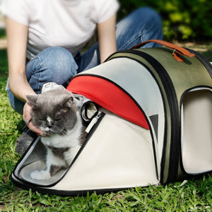 Portable Ventilated Travel Bag for Cats & Small Dogs