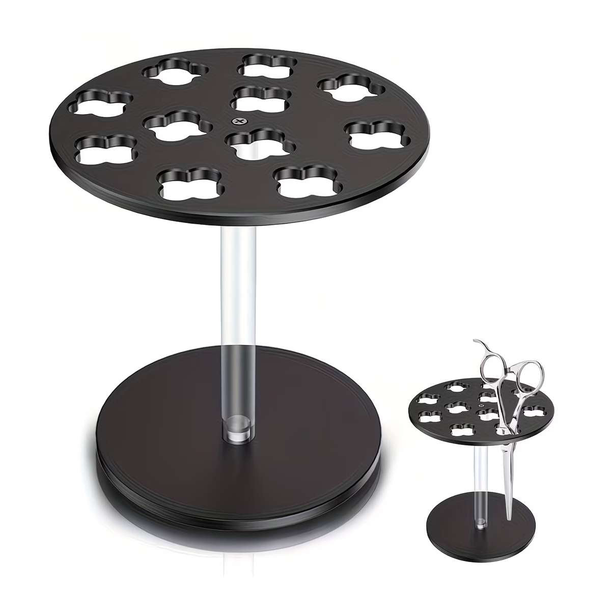 Acrylic Scissors Holder - Salon Hair Clipper Storage Rack