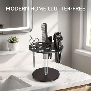 Acrylic Scissors Holder - Salon Hair Clipper Storage Rack