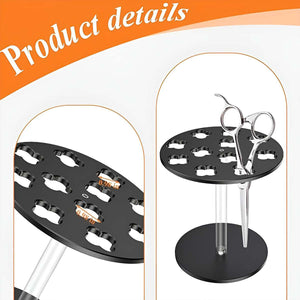 Acrylic Scissors Holder - Salon Hair Clipper Storage Rack