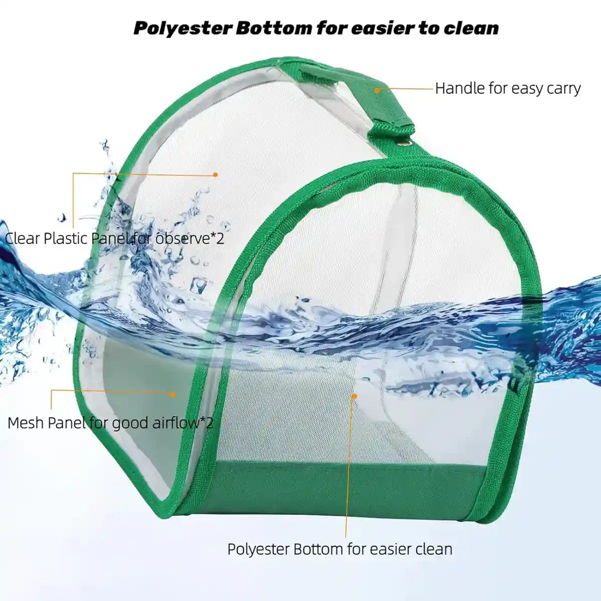 360° Transparent Observation Insect Cage