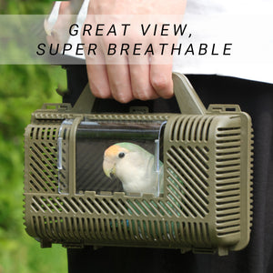 Portable Parrot Travel Cage Lightweight Bird Carrier