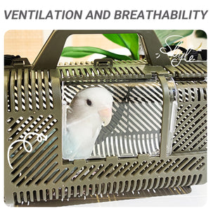 Portable Parrot Travel Cage Lightweight Bird Carrier
