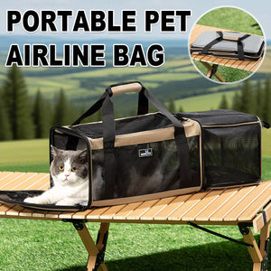 Portable Expandable Pet Carrier For Cats & Small Dogs