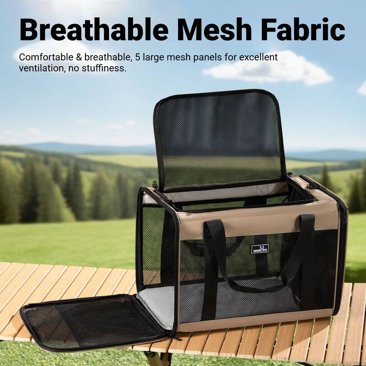 Portable Expandable Pet Carrier For Cats & Small Dogs