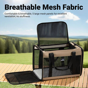 Portable Expandable Pet Carrier For Cats & Small Dogs