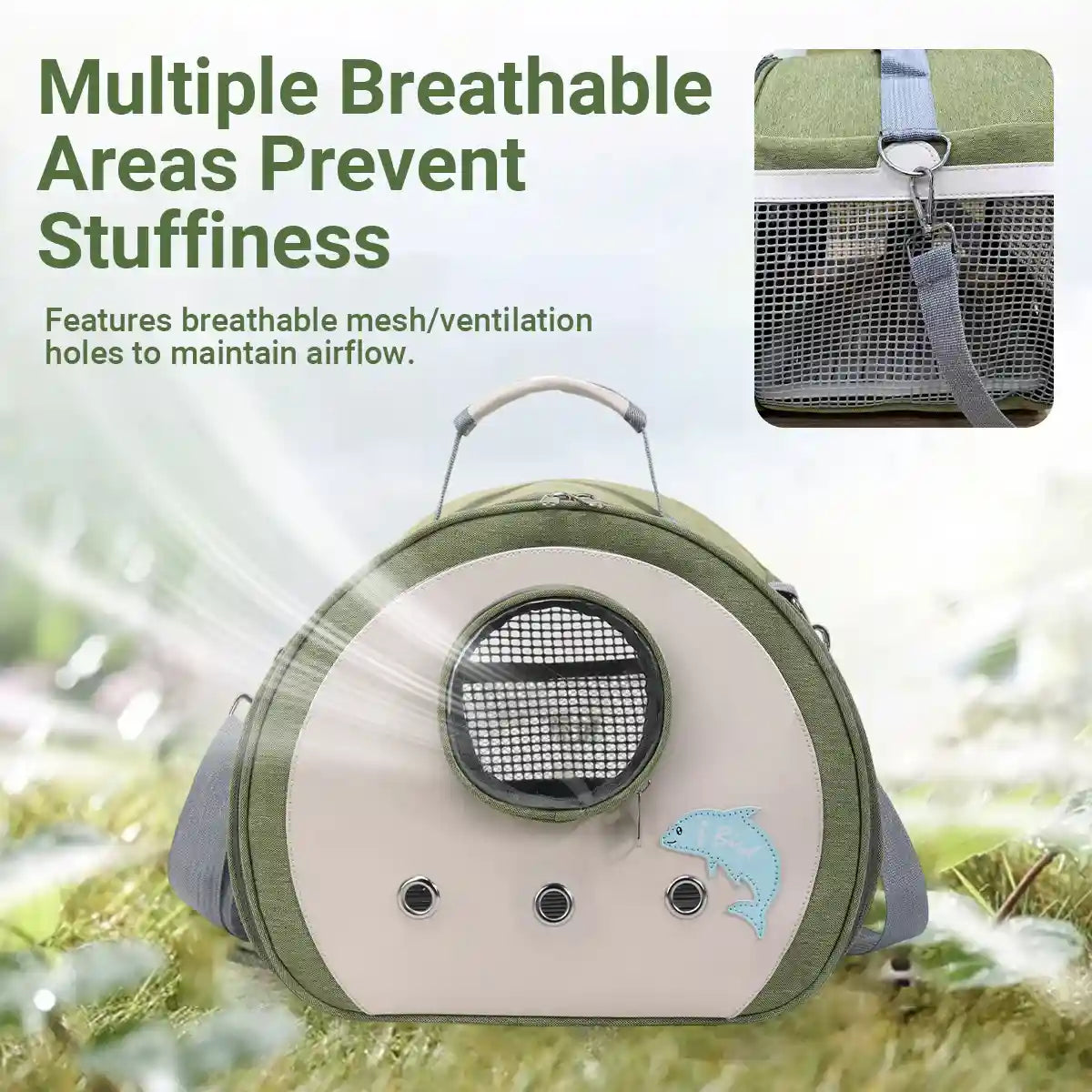 Portable Small Pet Carrier Bag Breathable Comfortable for Small Pets Travel Use