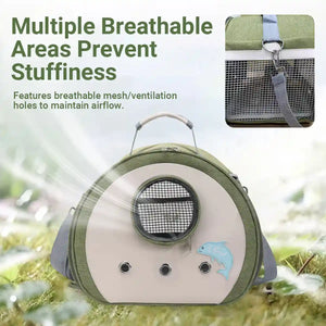 Portable Small Pet Carrier Bag Breathable Comfortable for Small Pets Travel Use