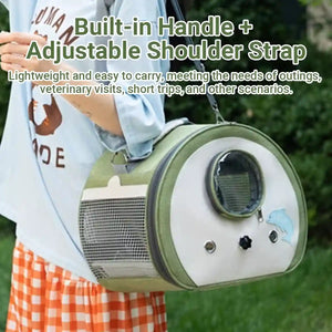 Portable Small Pet Carrier Bag Breathable Comfortable for Small Pets Travel Use