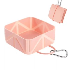 Portable Foldable Pet Bowl Collapsible Silicone Travel Feeder