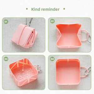 Portable Foldable Pet Bowl Collapsible Silicone Travel Feeder