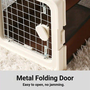 Portable Pet Carrier Foldable Breathable Travel Cage