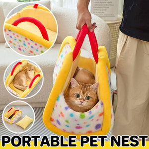 Portable Cat Bed With Handle