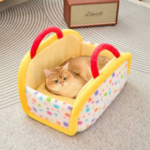 Portable Cat Bed With Handle