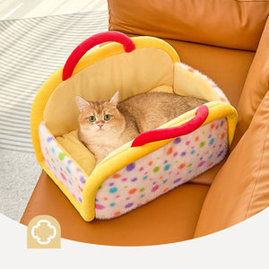 Portable Cat Bed With Handle