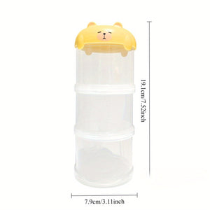 Portable Pet Snack Box Stackable Pet Food Storage Jar – 3 Tier