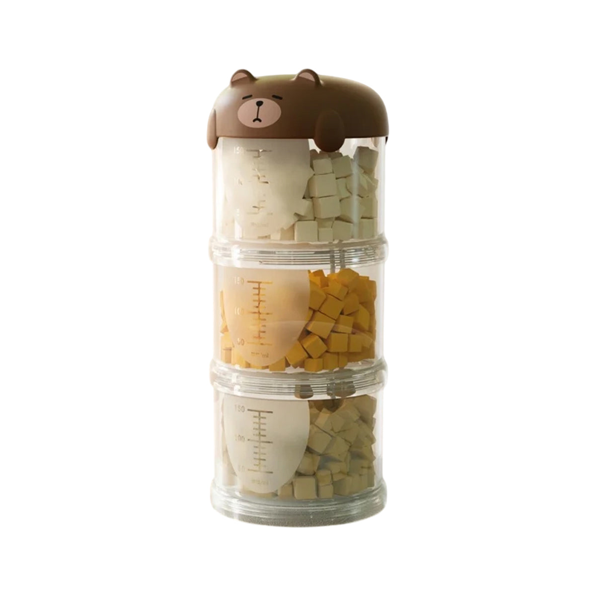 Portable Pet Snack Box Stackable Pet Food Storage Jar – 3 Tier
