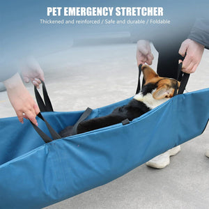 Pet Emergency Stretcher – Foldable Oxford Cloth Rescue Carrier